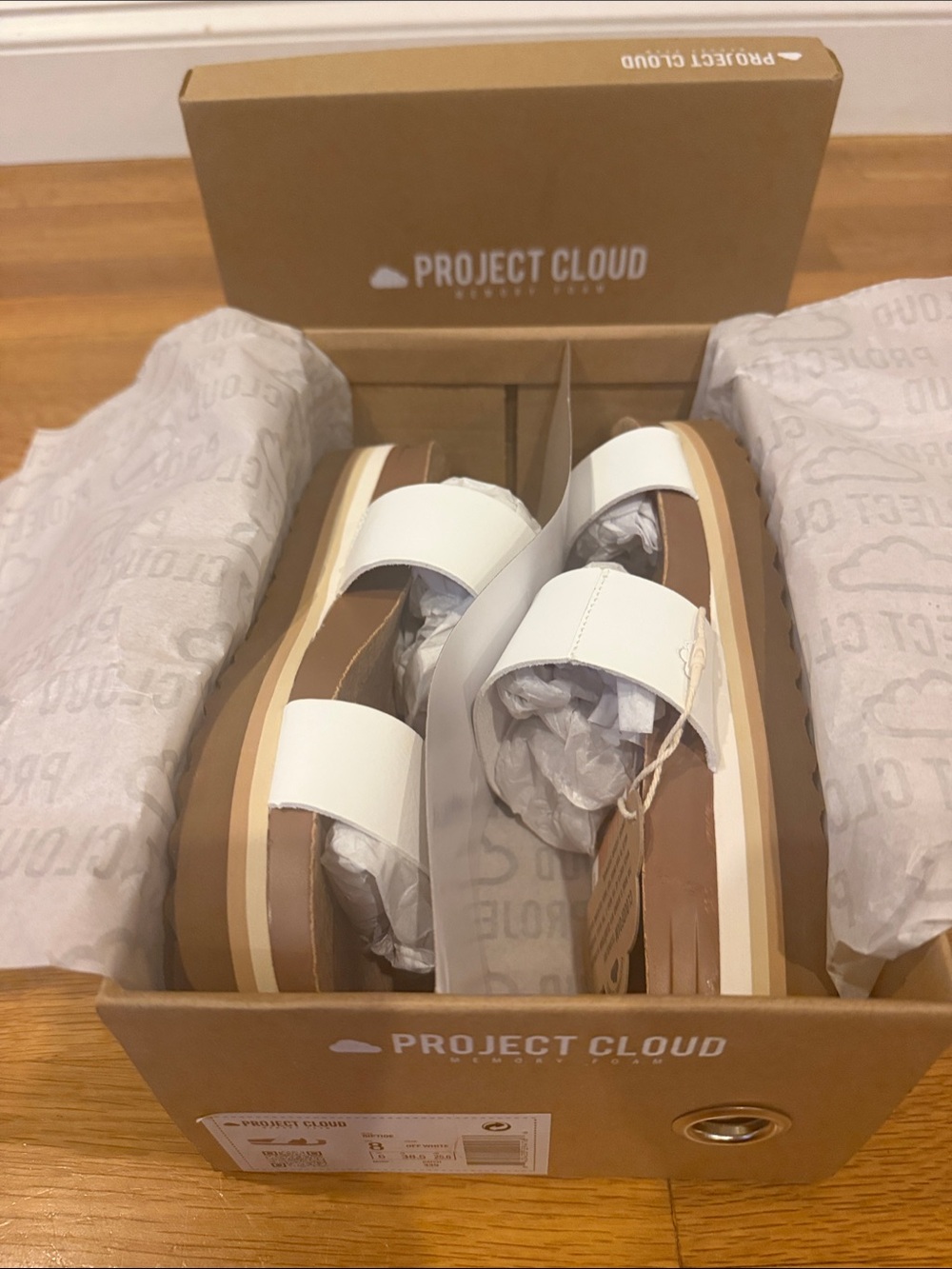 Project Cloud Women’s White Lightweight Beach Sandals